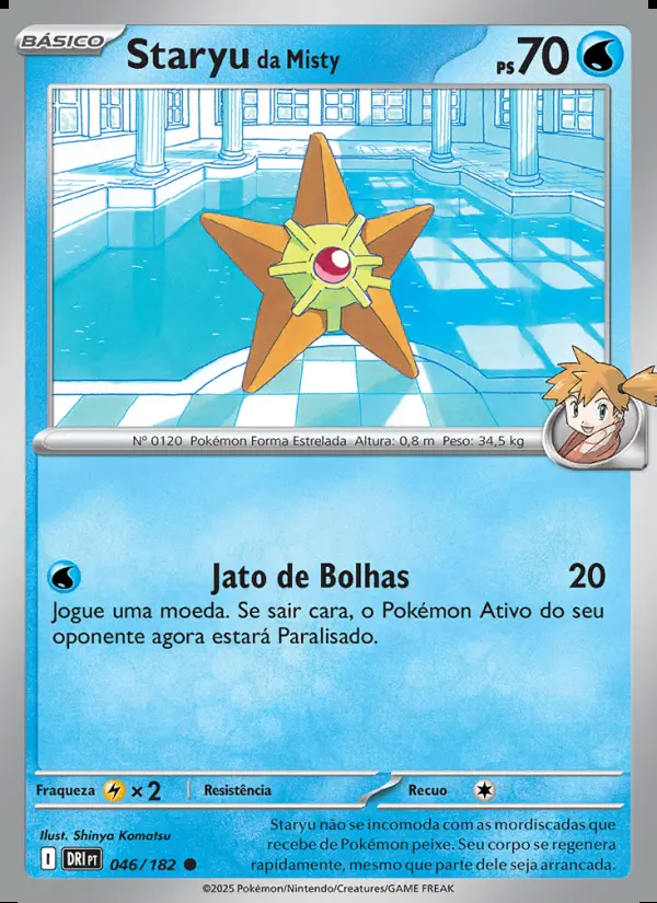 Image of the card Staryu da Misty