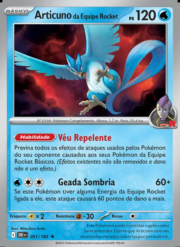 Image of the card Articuno da Equipe Rocket