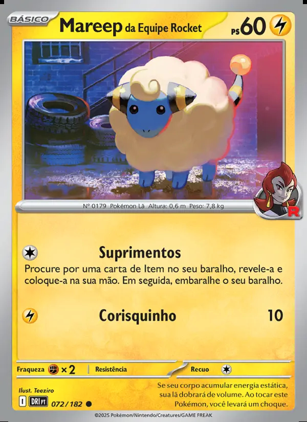 Image of the card Mareep da Equipe Rocket