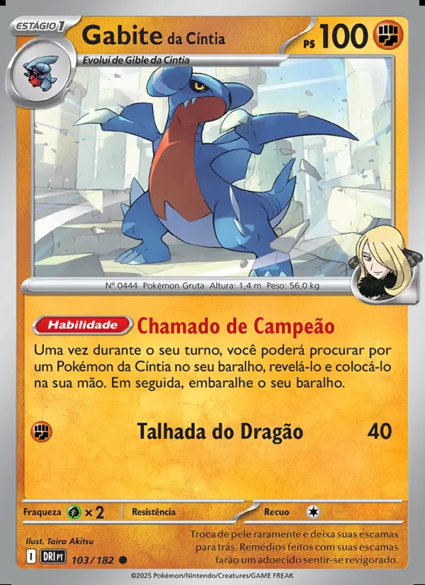 Image of the card Gabite da Cíntia