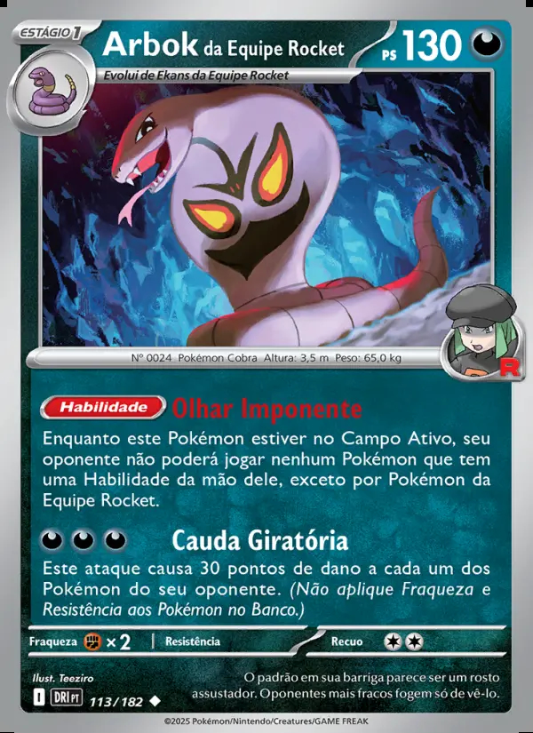 Image of the card Arbok da Equipe Rocket