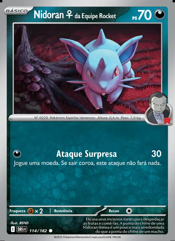 Image of the card Nidoran♀ da Equipe Rocket