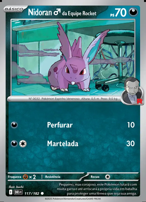 Image of the card Nidoran♂ da Equipe Rocket