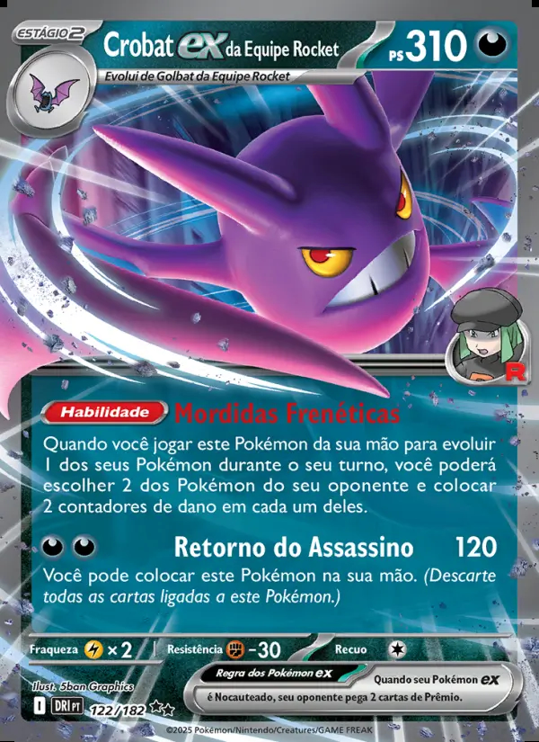 Image of the card Crobat ex da Equipe Rocket