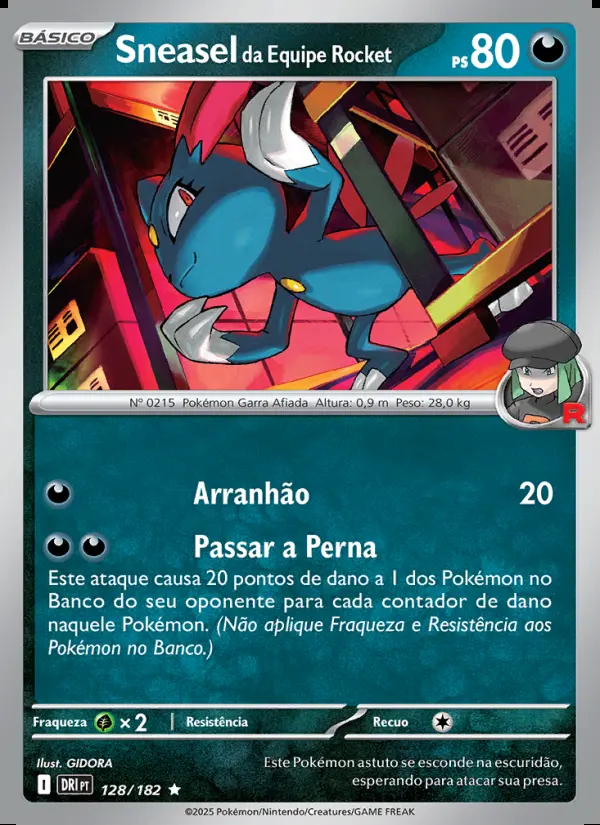 Image of the card Sneasel da Equipe Rocket