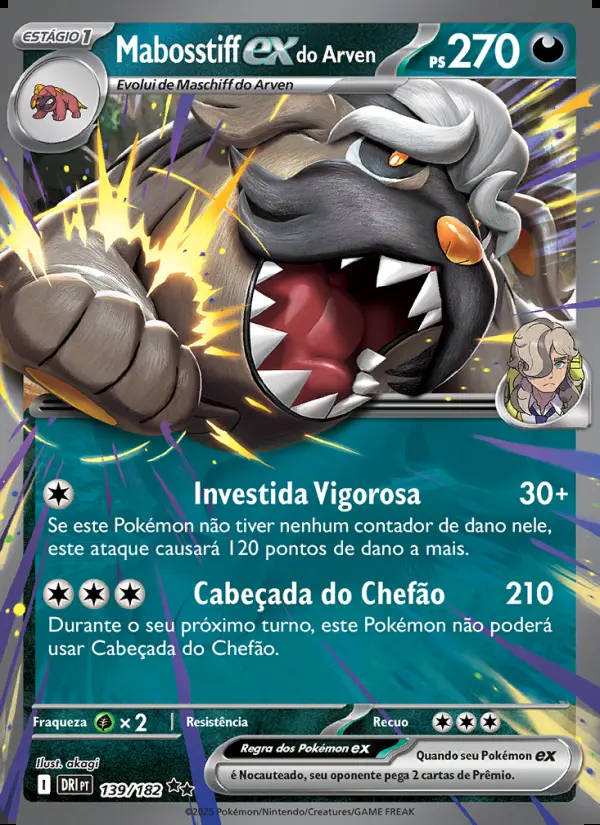 Image of the card Mabosstiff ex do Arven