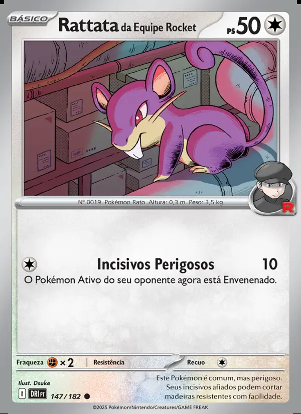 Image of the card Rattata da Equipe Rocket