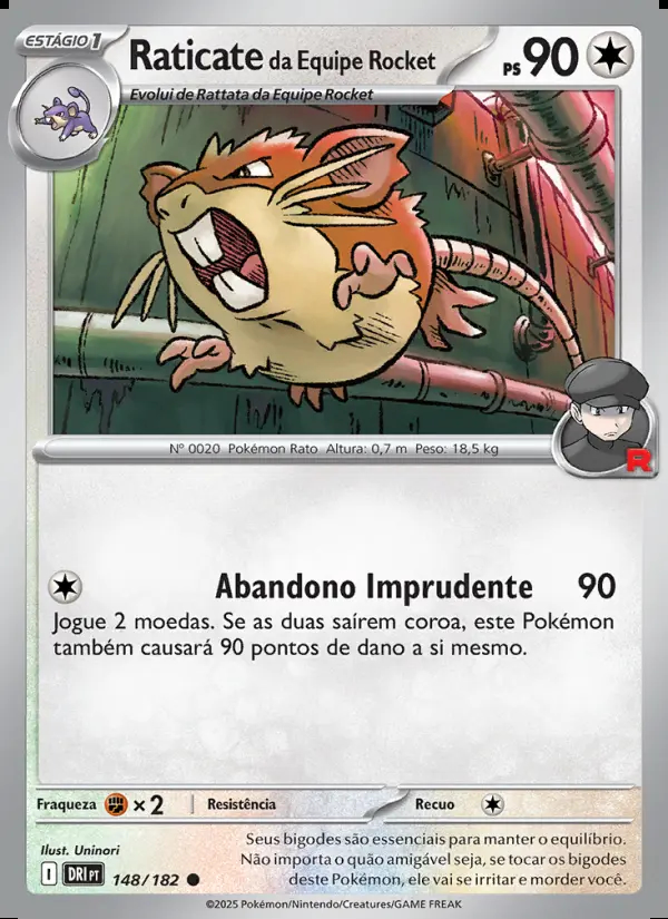 Image of the card Raticate da Equipe Rocket