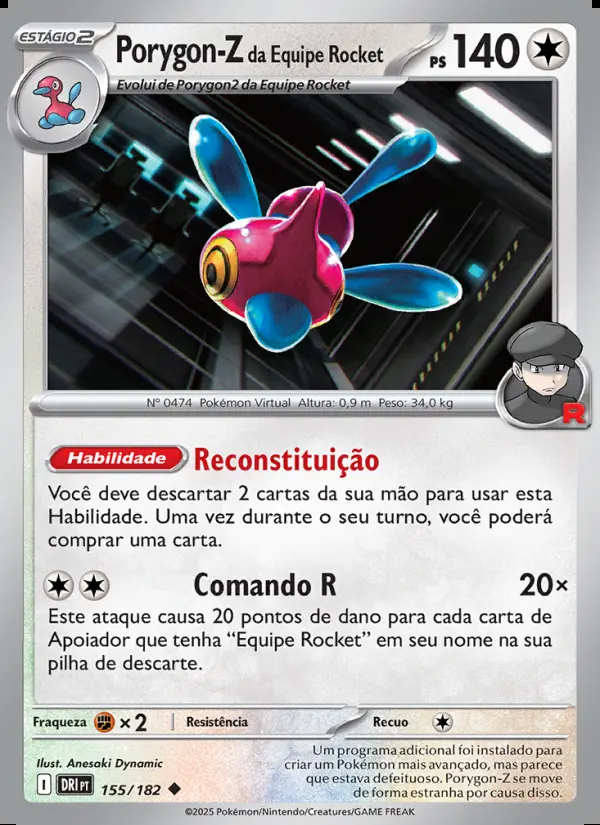 Image of the card Porygon-Z da Equipe Rocket