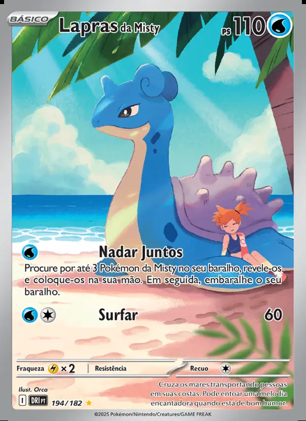 Image of the card Lapras da Misty