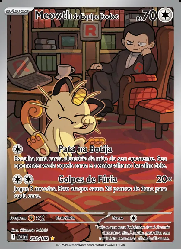 Image of the card Meowth da Equipe Rocket