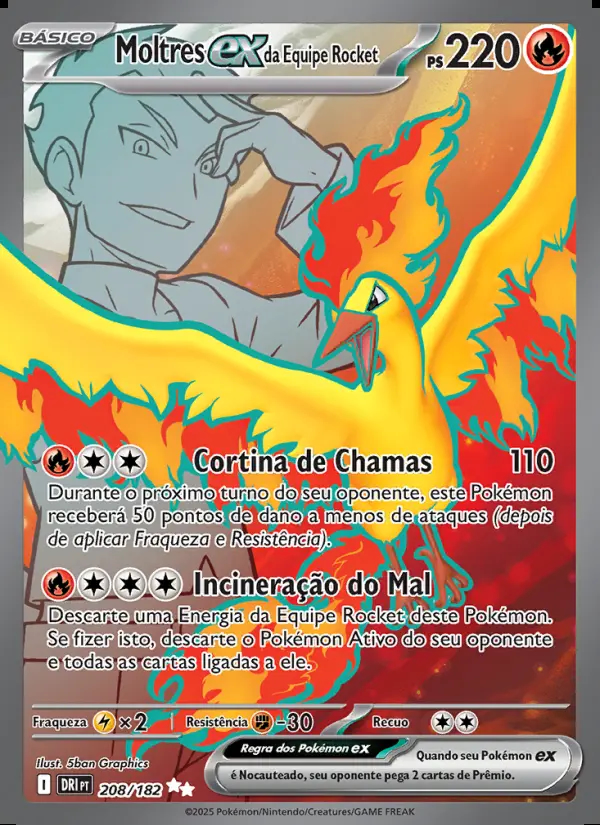 Image of the card Moltres ex da Equipe Rocket
