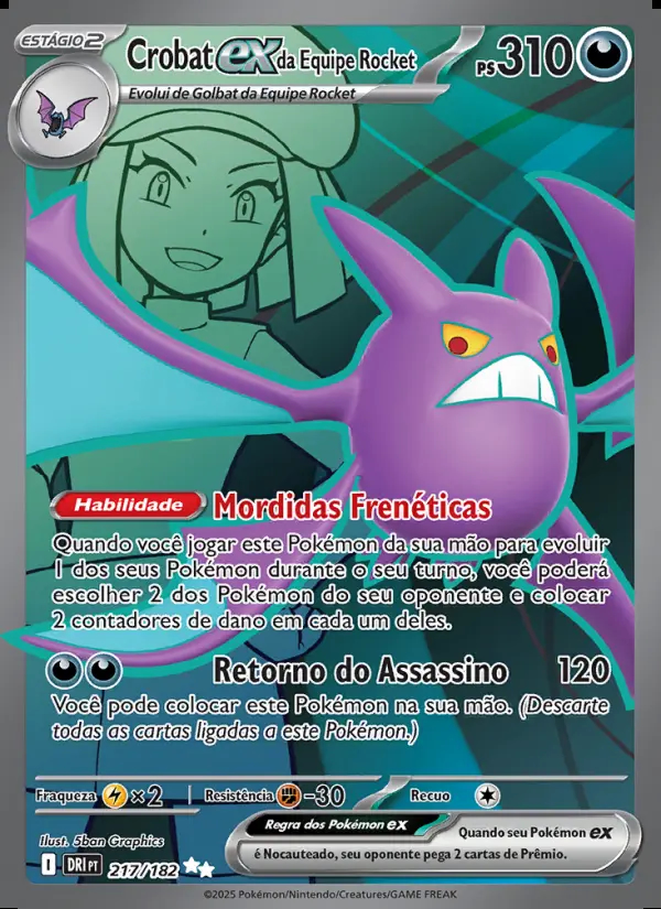 Image of the card Crobat ex da Equipe Rocket