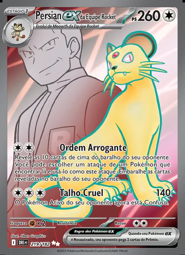 Image of the card Persian ex da Equipe Rocket