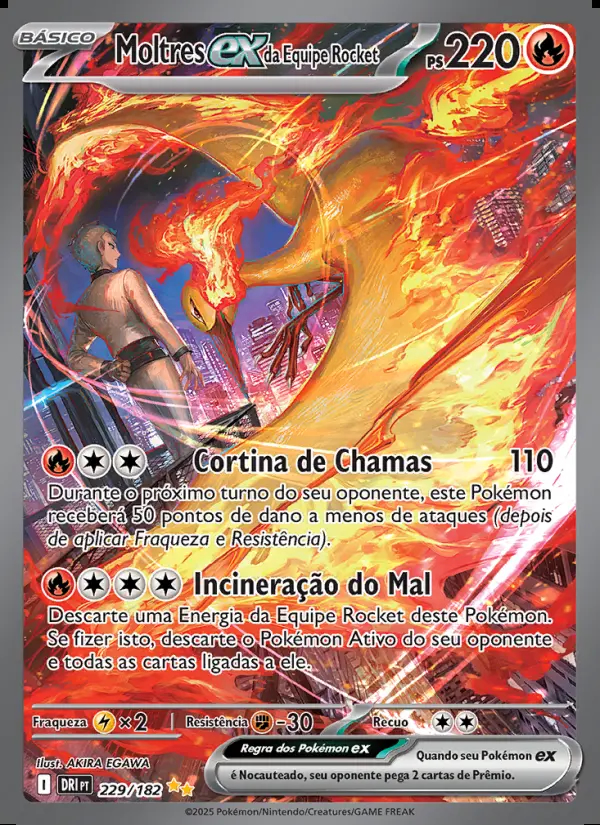 Image of the card Moltres ex da Equipe Rocket