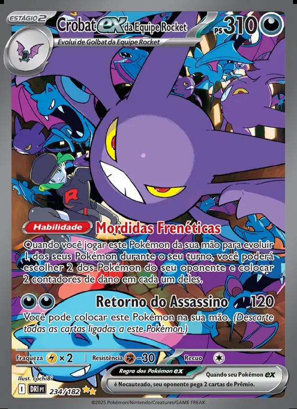 Image of the card Crobat ex da Equipe Rocket