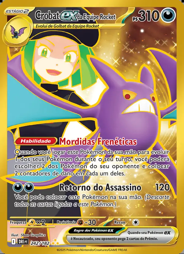 Image of the card Crobat ex da Equipe Rocket