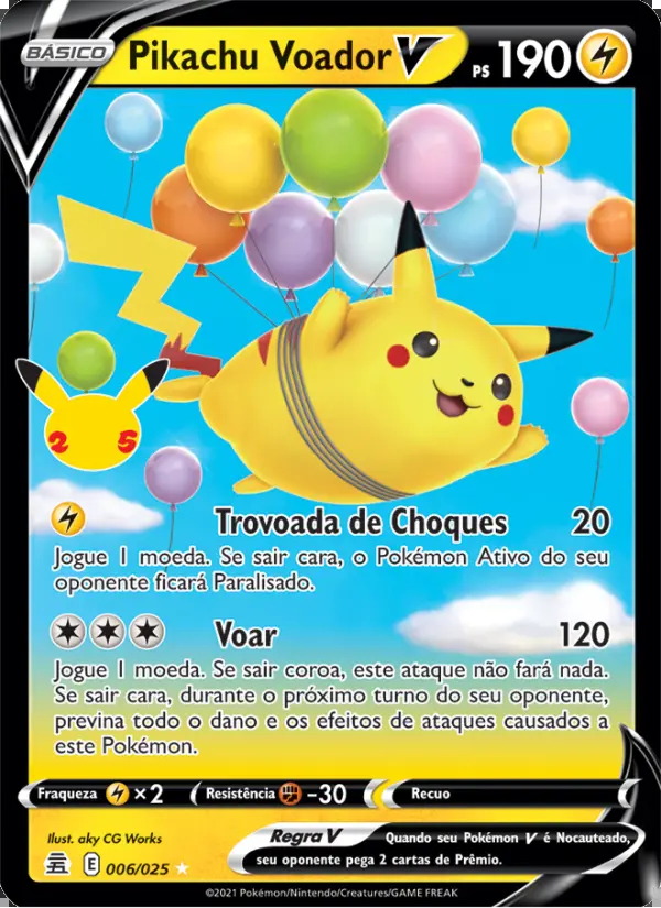 Image of the card Pikachu Voador V