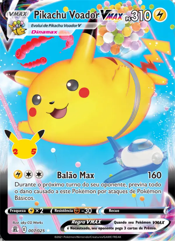 Image of the card Pikachu Voador VMAX