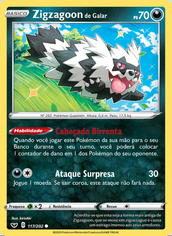 Image of the card Zigzagoon de Galar