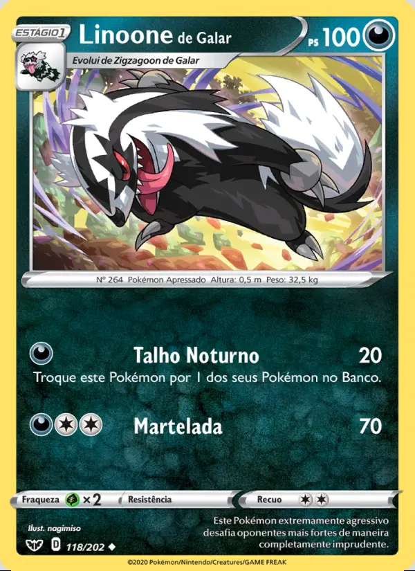 Image of the card Linoone de Galar