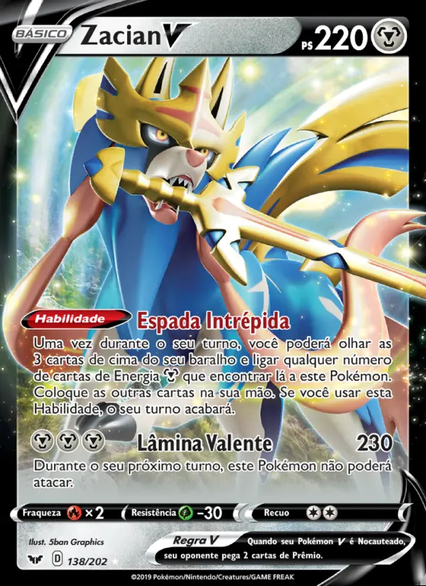 Image of the card Zacian V