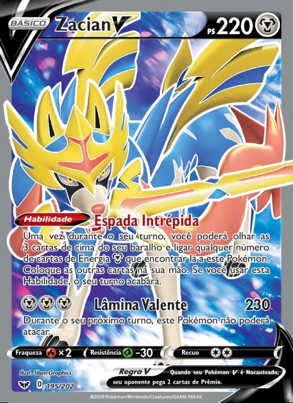 Image of the card Zacian V