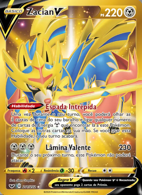 Image of the card Zacian V