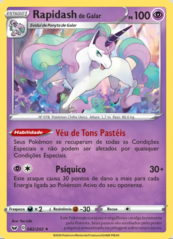 Image of the card Rapidash de Galar