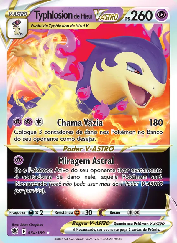 Image of the card Typhlosion de Hisui V-ASTRO