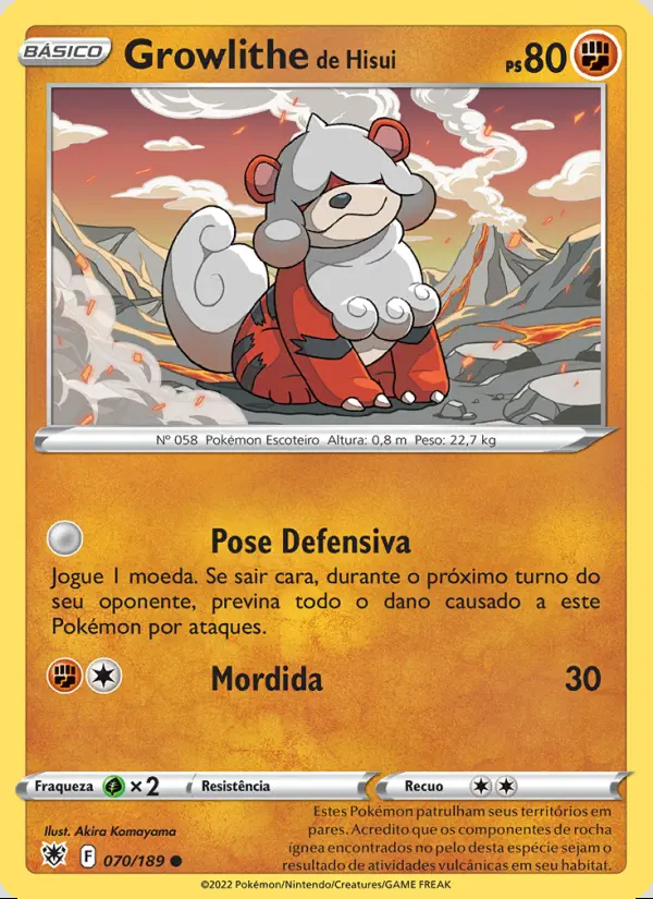 Image of the card Growlithe de Hisui