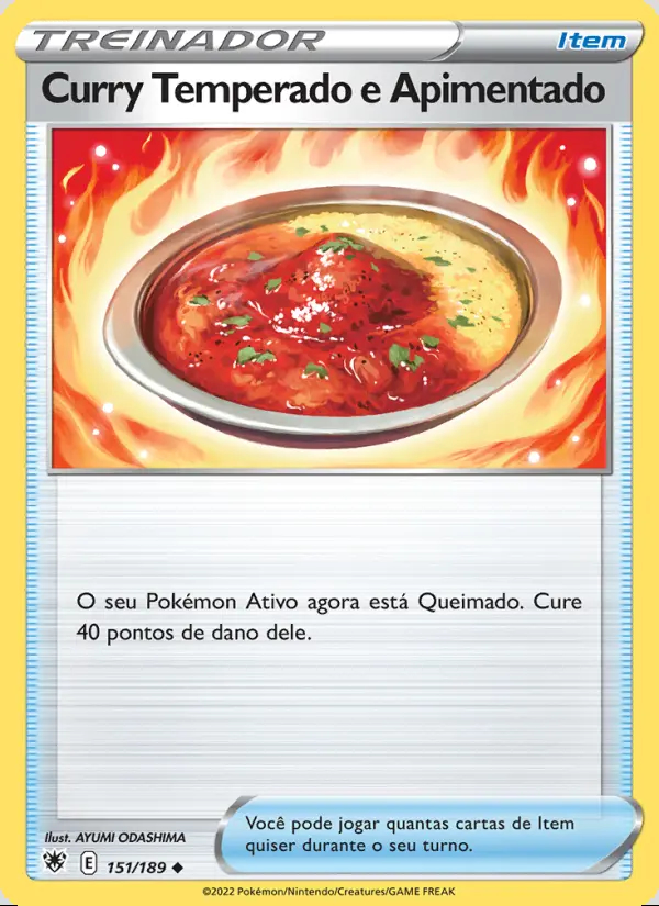 Image of the card Curry Temperado e Apimentado