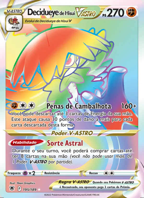 Image of the card Decidueye de Hisui V-ASTRO