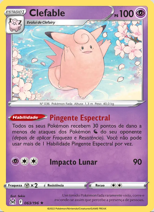 Image of the card Clefable