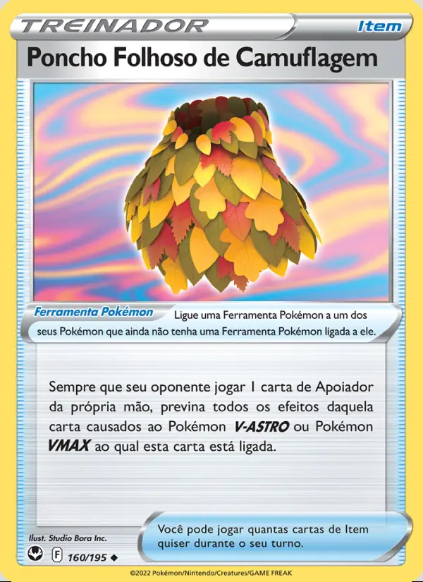 Image of the card Poncho Folhoso de Camuflagem