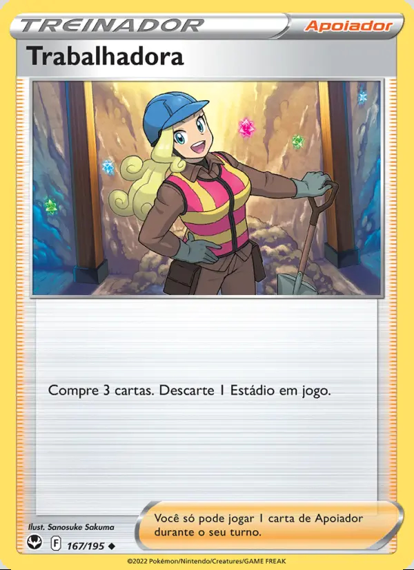 Image of the card Trabalhadora