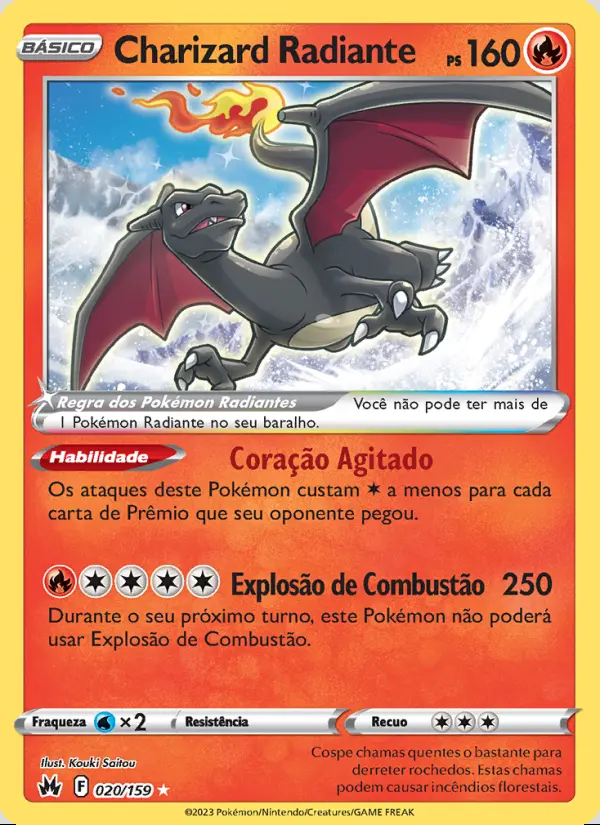 Image of the card Charizard Radiante