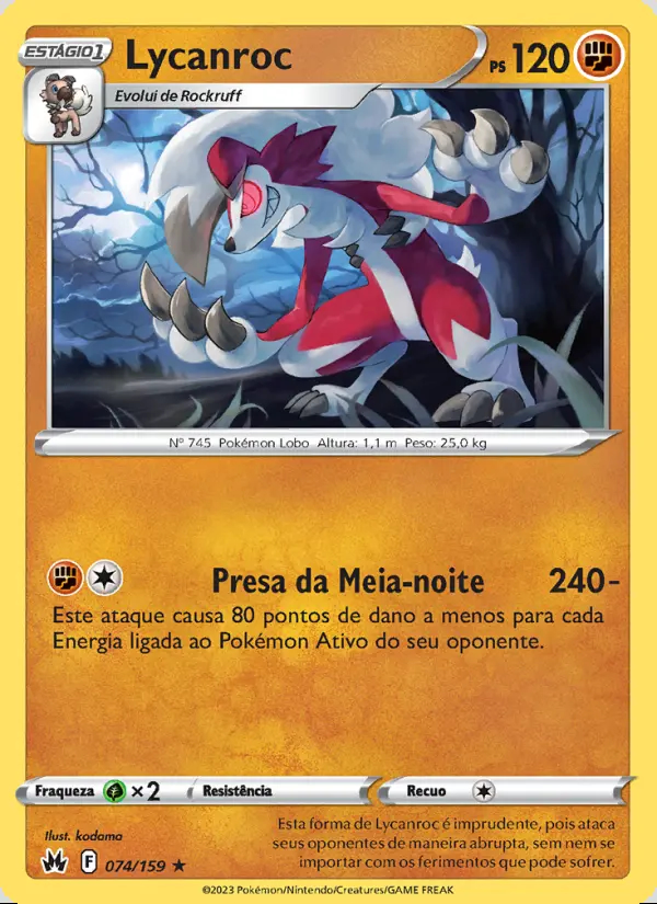 Image of the card Lycanroc