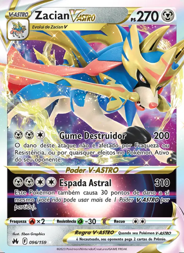 Image of the card Zacian V-ASTRO