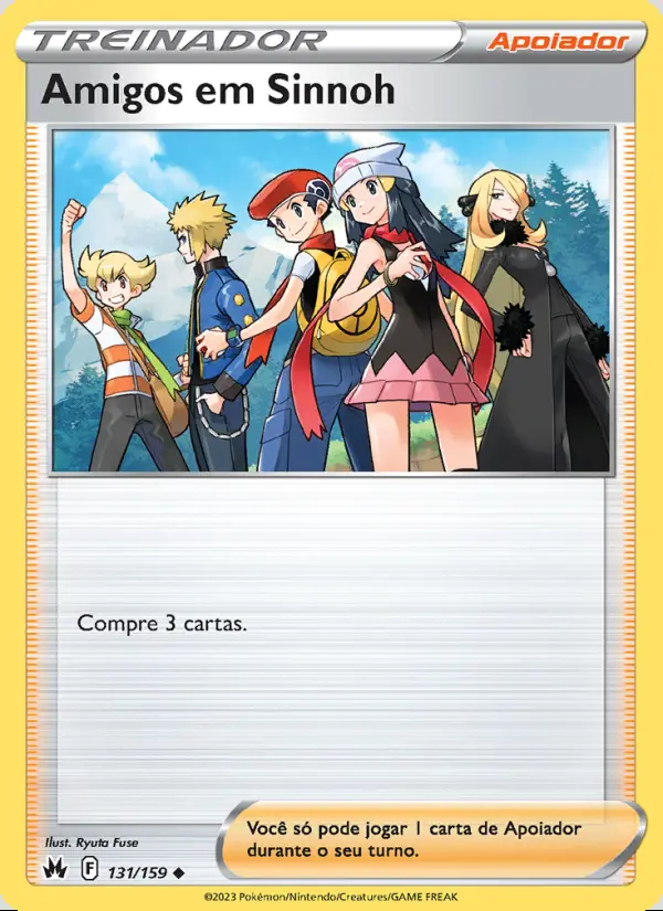 Image of the card Amigos em Sinnoh