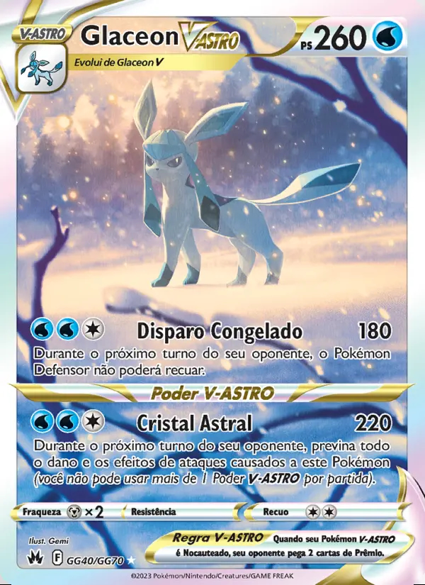 Image of the card Glaceon V-ASTRO