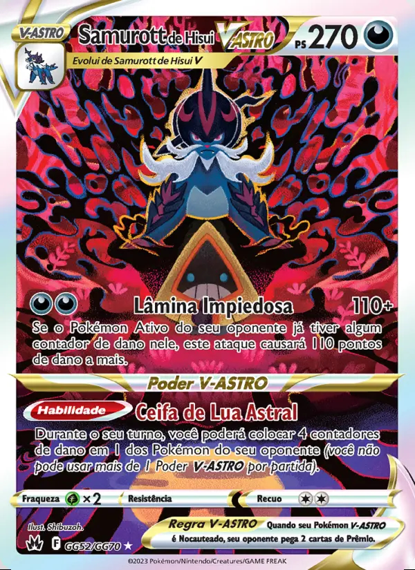 Image of the card Samurott de Hisui V-ASTRO