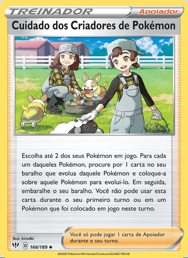 Image of the card Cuidado dos Criadores de Pokémon