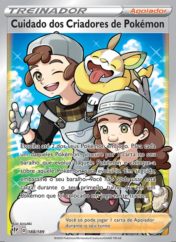 Image of the card Cuidado dos Criadores de Pokémon