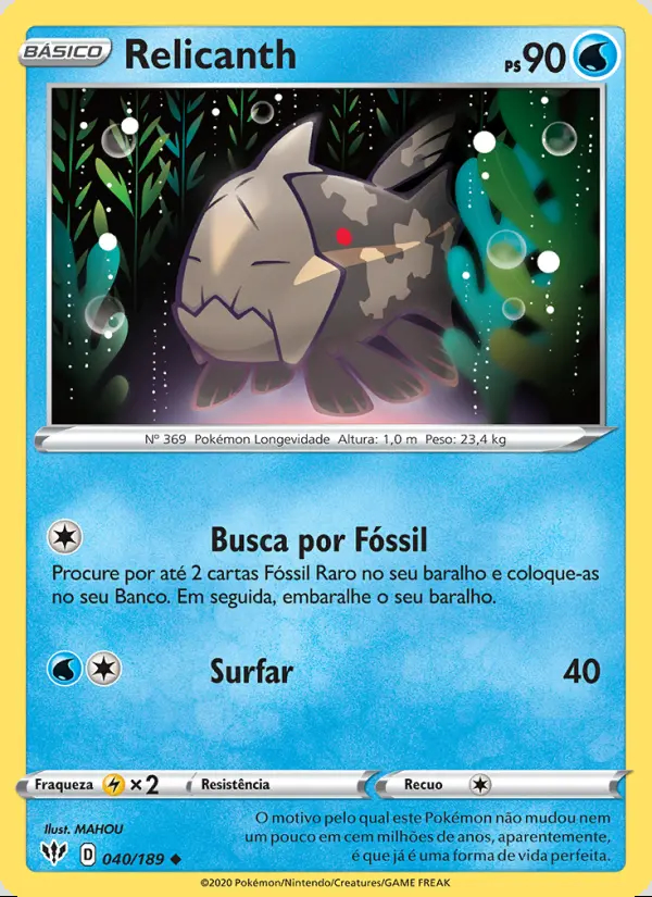 Image of the card Relicanth