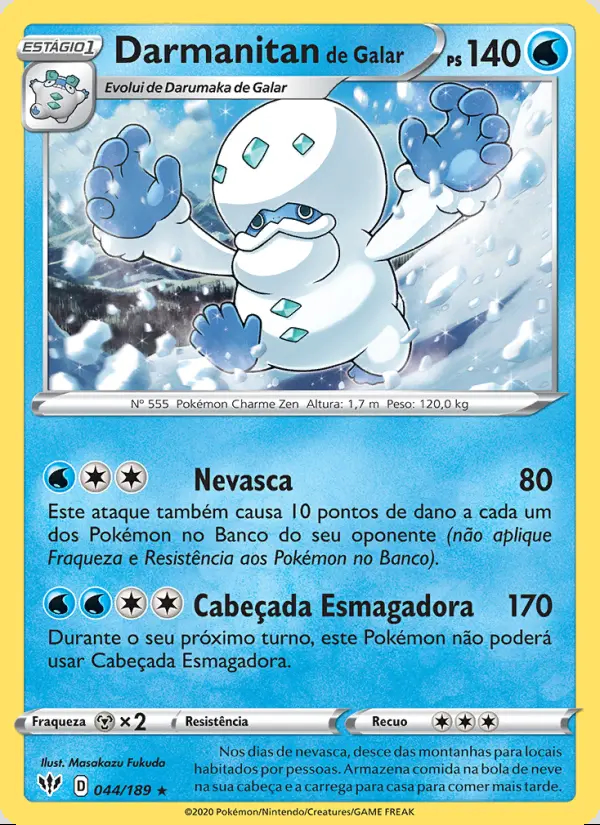 Image of the card Darmanitan de Galar