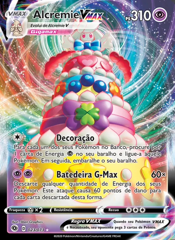 Image of the card Alcremie VMAX