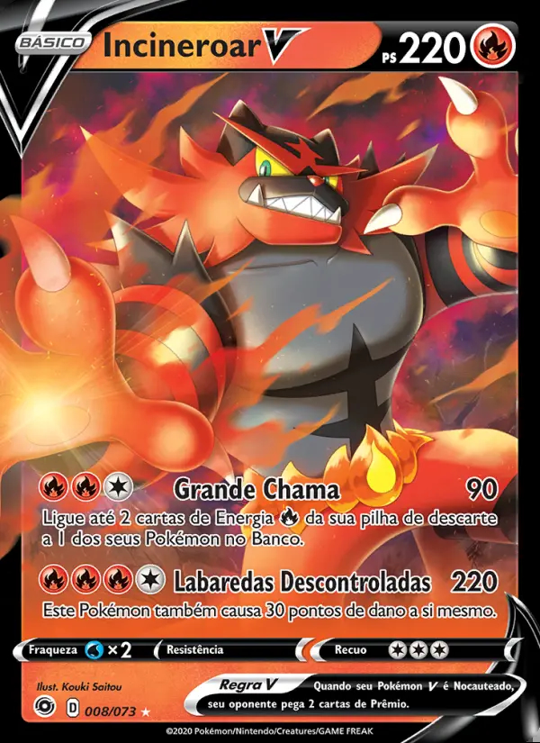 Image of the card Incineroar V