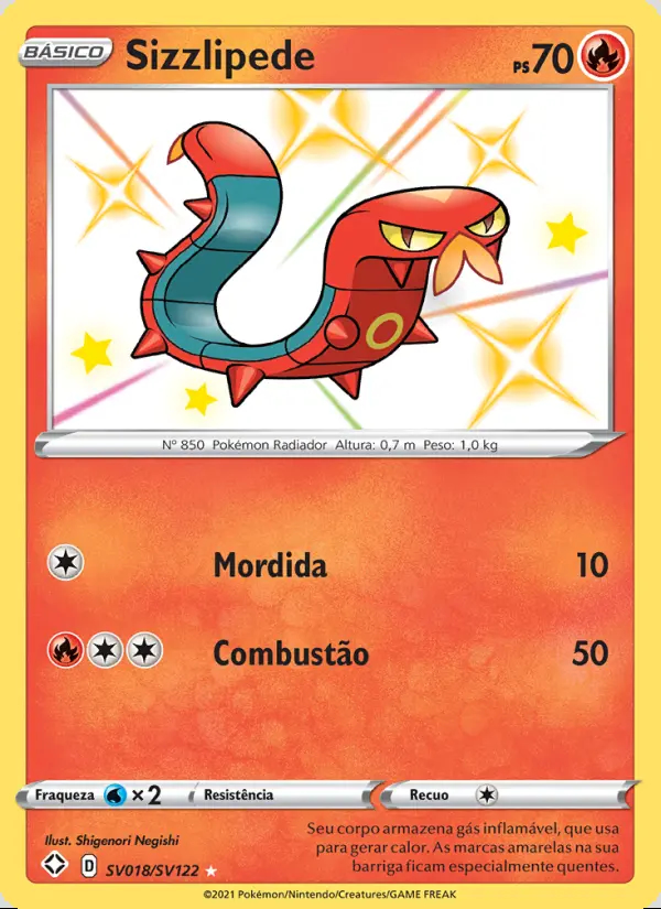 Image of the card Sizzlipede