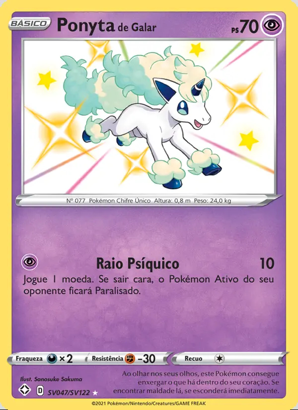 Image of the card Ponyta de Galar